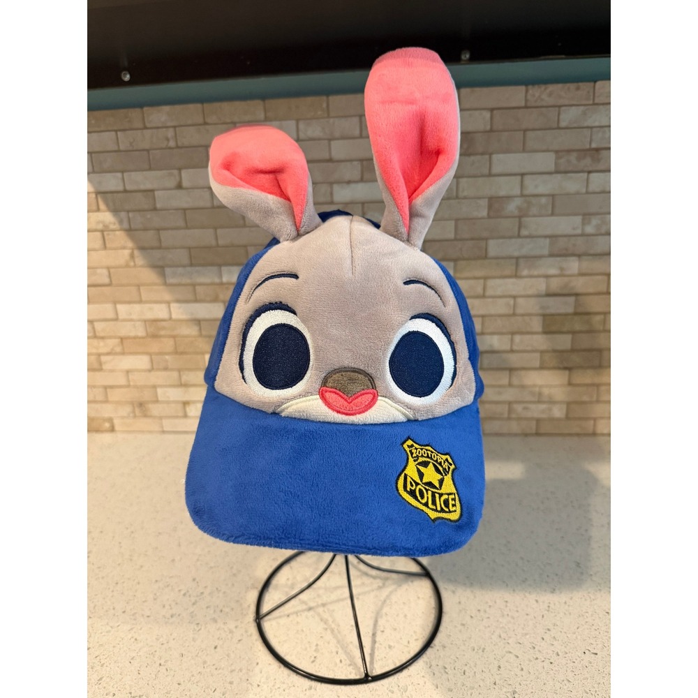 NEW Disney Parks Zootopia Judy Hopps Face Fuzzy Hat Adult
